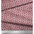thumbnail image 2 of Soimoi Silk Fabric Flower Watercolor Print Fabric by The Yard 42 Inch Wide, 2 of 3
