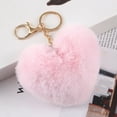 thumbnail image 4 of vnanda Lightweight Keychain Plush Love Heart Keychain Soft Fluffy Lightweight Key Ring Holder for Girls Handbag Backpack Decoration Pendant Birthday Gift, 4 of 8