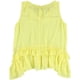 thumbnail image 2 of Blusa de punto con volantes Bar III Amarillo XS, 2 of 2