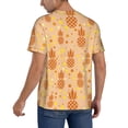 thumbnail image 2 of Lsque Pineapples Pattern Mens Polo Golf Shirts Funny Graphics Shorts Sleeve Button Shirts Baseball T-shirt-, 2 of 7