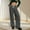 Grey, variant on Miqool 2 Piece Sets for Women Ruffle Trim Long Sleeved Open Front Tie-Up Cardigan Top Elastic Waist Long Pants Loungewear Sleepwear Bridal Pajama Sets