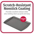 thumbnail image 3 of Multi-Purpose Cookie Sheet, 15" x 10", Nonstick Steel, Gray, GoodCook, 3 of 4