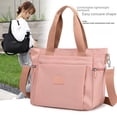 thumbnail image 3 of Bolso de mano de gran capacidad para mujer, sencillo, para ir al trabajo, repelente al agua, con múltiples compartimentos, tipo bandolera para mamá, 3 of 6