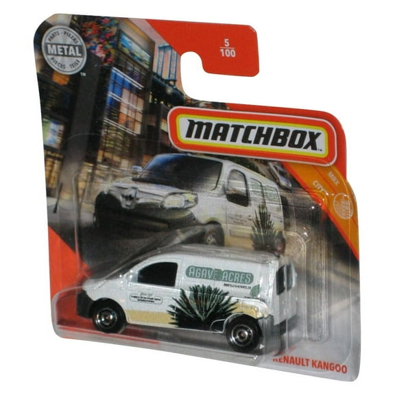 Matchbox MBX City (2019) White Renault Kangoo Toy Van 5/100 - (Short Card)