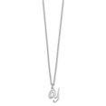 thumbnail image 2 of Auriga 925 Sterling Silver Rhodium-Plated Letter Y Initial Necklace for Women, 2 of 4