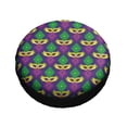 thumbnail image 3 of Kll Mardi Gras Carnival3 Tire Cover,Universal Wheel Tire Cover For Trailer, Rv, Suv, Truck,Camper And Many Vehicle,(15 Inch), 3 of 8