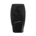 thumbnail image 5 of Sngxgn Mini Pencil Skirt for Women Above Knee Basic Basic Bodycon Skirt(Black,L), 5 of 7