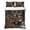 Brown, variant on King Quilt Set 96''x106'', Black Orange Plaid Lightweight Summer Bedspread Coverlet Set with 2 Pillow Shams, Farmhouse Buffalo Check Gingham Breathable All Season Quilt Bedding for Bedroom/Guest Room