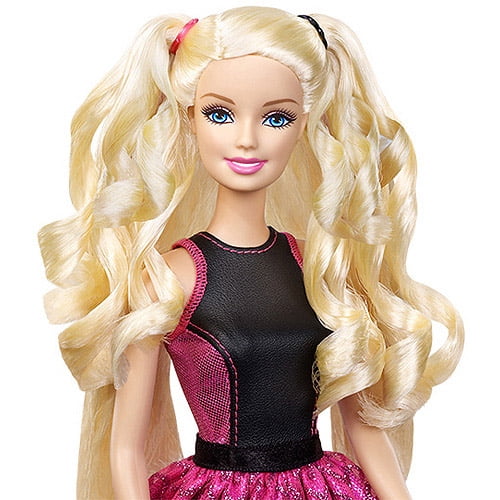 curling barbie hair