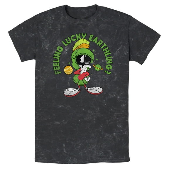 Men's Looney Tunes Feeling Lucky Earthling?  Graphic T-Shirt