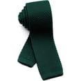 thumbnail image 1 of GFDYREE Men's Knit Tie Slim Skinny Square Necktie Width 2.2 inches Washable Solid Color and Gift Box, 1 of 6