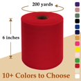 thumbnail image 2 of Tela Luceinvita - Cinta de tul (15 cm x 183 m), color rojo, poliéster, 2 of 6