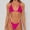 Hot Pink, variant on Women's 23 New Fashion With Bra Pad No Steel Quick Drying Single Wearing Floral Bikini Swimsuit Women's Split Swimsuit Split Suit Push Up Relaxing Bathing Suits