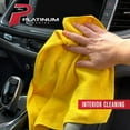 thumbnail image 2 of Platinum Series Heavy Duty Multi-Purpose Microfiber Detailing Towel,  40 Pack, Yellow, 2 of 8
