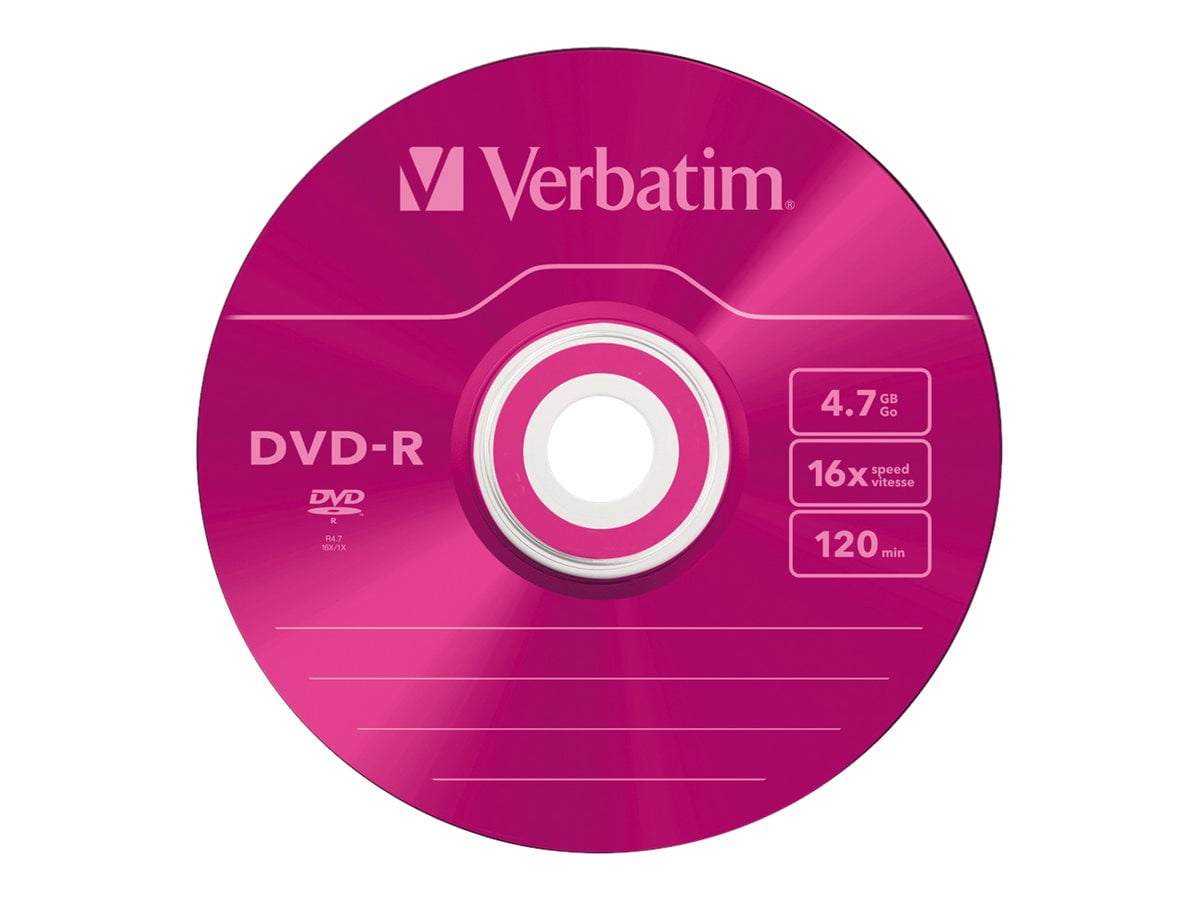 Verbatim Colours - 5 x DVD-R - 4.7 GB 16x