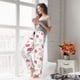thumbnail image 5 of Fotbe Red coral and scallop seashell Pantalones de Pijama para Mujer, Pantalones de Dormir, Pantalones Pj con Cordón y Bolsillos-X-Large, 5 of 6