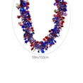 thumbnail image 2 of Wadada 59 Inch Patriotic Glitter Tinsel Garland Decoration, Red White Blue Star Metallic Tinsel Twist Garland, 4th of July Decor Shiny Tinsel for Car Bike Independence Day Memorial Day Decor, 2 of 7