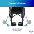 thumbnail image 2 of Invacare Wheelchair Legrest Hemi Footrests with Heel Loops, Flip-Up Aluminum Footplate & More, 2 of 8