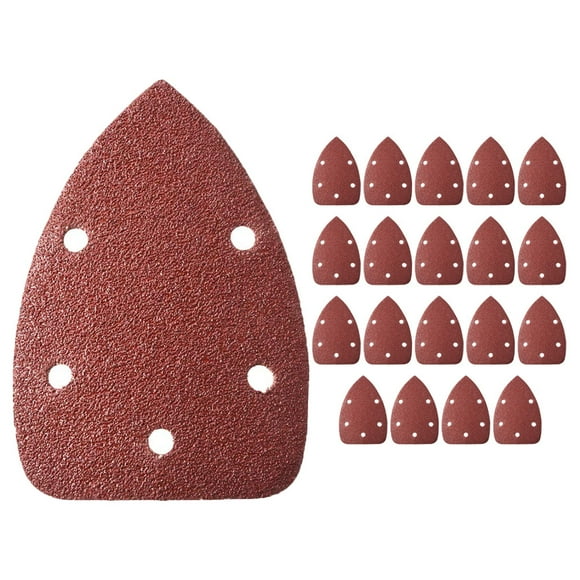 20pcs Triangle Sandpapers Sanding Discs Aluminum Oxide Sandpapers for Polishing(40 Grits)