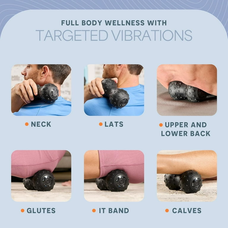 lifepro agility 4-speed vibrating massage ball LifePro Agility 4-Speed Vibrating Massage Ball for Trigger Point &  Myofascial Release - Black main image 1
