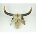 thumbnail image 3 of DWK Corporation Native Spirit Southwestern Design Steer Skull Wall Hanging Hand Painted Accents, 3 of 4
