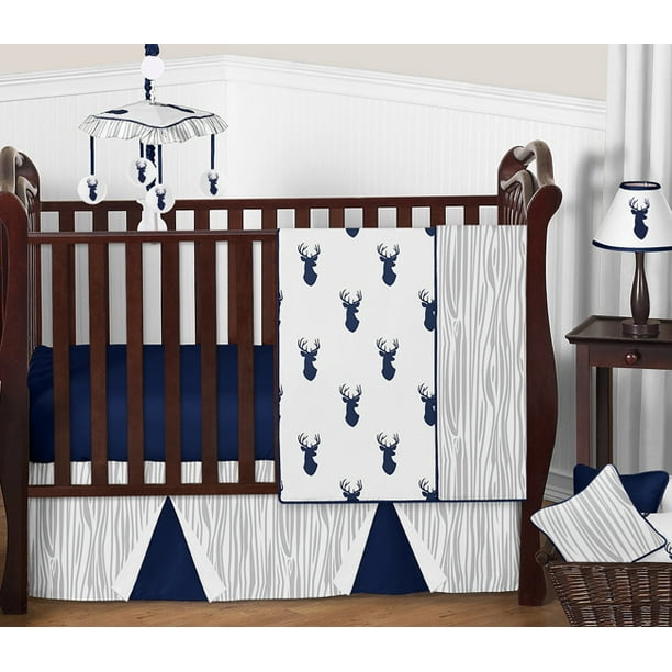 11pc Boy Crib Bedding Set For The Woodland Deer Collection By Sweet Jojo Designs Walmart Com Walmart Com