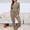 Khaki, variant on Women's Loungewear Set Long Sleeved Top Drawstring Pants Woman Suit Elegant Jumpsuit for Women Evening Party Womens Jumpsuits Petite Suits for Women Work Ladies Tuxedo Suit Womens Pant Jumpsuit