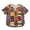 BJUTIR1390-Khaki, variant on Boys T Shirts Africa Childrens Dashiki Casual Loose Short Sleeve Shirt Basic Top Size 1-2 Years