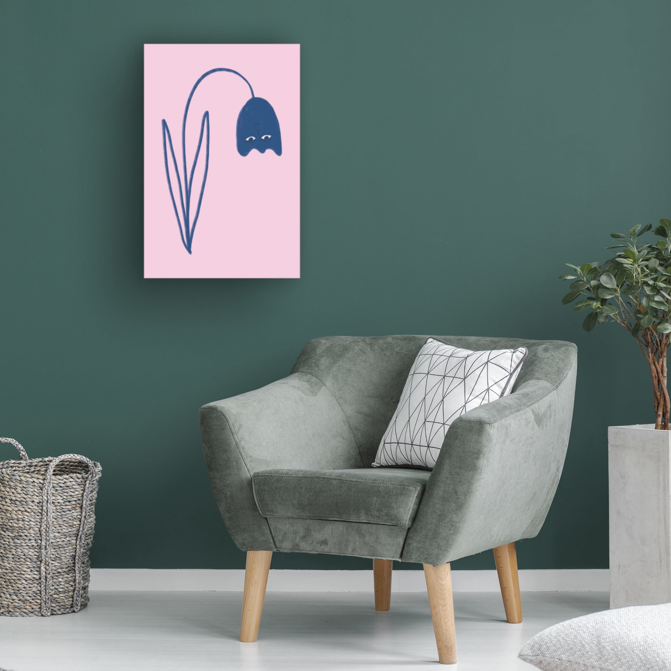 Trademark Fine Art Athene Fritsch  Happy Tulip Canvas Wall Art