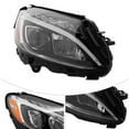 thumbnail image 4 of Headlight Assembly, Headlight FOR 2015-2018 Mercedes Benz C-Class W205 C300 C400 Luxury 4Matic/Sport 4Matic NON-Base/AMG Models, Right Side LED Headlamp, 4 of 14