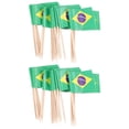 thumbnail image 1 of Adornos para pasteles QUANZHOUTIANDI 100 Uds bandera nacional de Brasil, 1 of 2