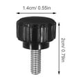 thumbnail image 2 of EXHUMKY 24Ud Tornillos De De Acero Carbono Negro Con Para Ajuste Manual En Máquina, 2 of 7