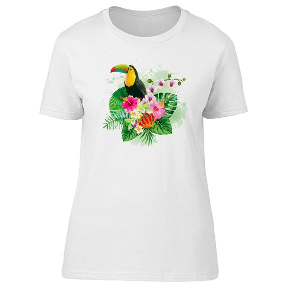 Tropical Toucan Artwork Tee Women's -Image by Shutterstock