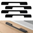 thumbnail image 2 of 4 Pieces Furniture Handles, Matt ， Stainless Steel Furniture Handles For Kitchen Cabinet Doors, Railing Handles With Screw Handles, Matt - Black, 2 of 6
