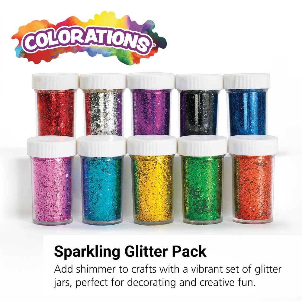 Colorations Glitter Jars Classroom Pack - Set of 30