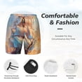 thumbnail image 3 of Fotbe Sailing Ship Ocean Sunset Traje de Baño para Hombre – Shorts de Natación de Secado Rápido con Forro y Bolsillos-Medium, 3 of 6