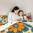 thumbnail image 5 of Castle Fairy Teenagers Chic Floral Daisy Full Size Comforter Sets,Vintage Bedding Sets, 5 of 8