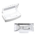 thumbnail image 2 of Nail Tool Uv Sterilization Box 9X5 Inch, Plastic Manicure Supplies Disinfection Case, Removable Tray Self Draining Design for Jewelry Polishing Bits, Professional Home Salon, 1X Box, 2 of 8