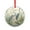 Pattern-1, variant on Three Grey Herons On The Water Crystal Glass Ornament Unique Gift Idea Funny Heron Round Glass Christmas Ornaments