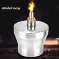 thumbnail image 3 of Lámpara de Alcohol, quemador de Alcohol espesado de acero inoxidable de 450ml con tornillo y mecha, lámpara de química Dental, 3 of 5