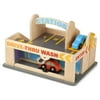 Melissa & Doug Service Station Parking Garage With 2 Wooden Cars and Drive-Thru Car Wash