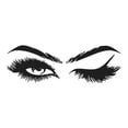 thumbnail image 1 of ZOUSSIQI Eye Eyelashes Wall Decal Sticker Lashes Eyes Eyebrows Beauty Decoration Make Up Wall Sticker JU316-63709, 1 of 9
