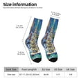 thumbnail image 4 of Goofa Christmas Tree Printed Men's Crew Socks, Soft Durable Breathable Moisture-Wicking with Odor Control Cotton socks, 4 of 9
