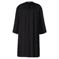 thumbnail image 1 of Toga de graduación unisex negra mate para escuela secundaria, toga de coro para iglesia, toga de juez, disfraz de Halloween, 1 of 5
