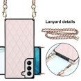thumbnail image 3 of Case Compatible With Samsung Galaxy S22 Ultra, Diamond Lattice Embossed Pu Leather Cover, 3 of 3