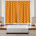 thumbnail image 2 of Ambesonne Orange and Yellow Kitchen Curtains, Doodle Suns, 55"x39", Orange and Yellow, 2 of 3
