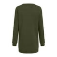 thumbnail image 6 of felwors Womens Oversized Christmas Tunic Pullover Fashion Comfy Crewneck Long Sleeve Festival Tops Dark Green, XL, 6 of 7
