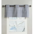 thumbnail image 2 of Plow & Hearth Thermalogic Insulated Ticking Stripe Grommet Top Valance, 40"W x 15"L Pine, 2 of 2