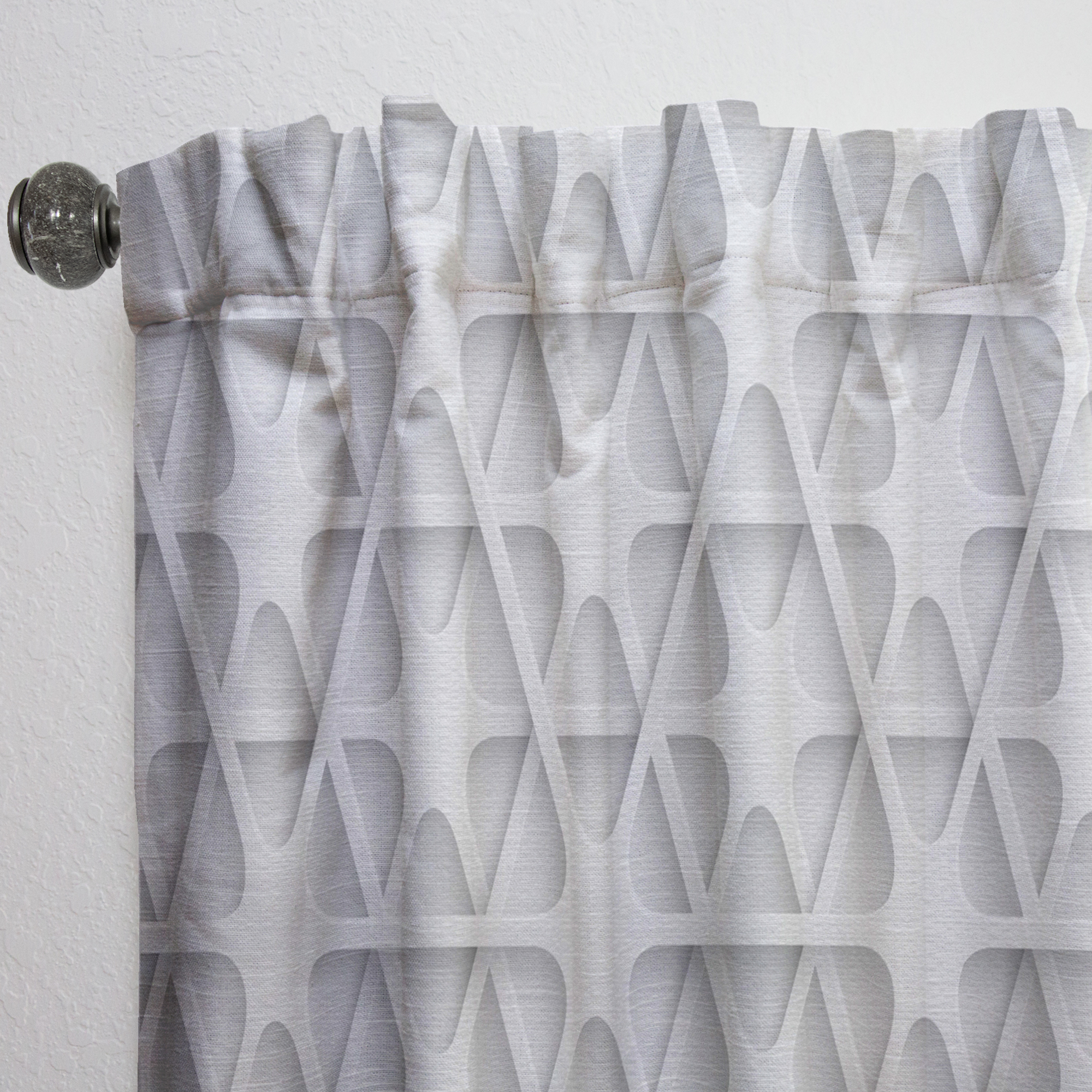 Designart 'Scandinavian Pattern XVI' Scandinavian Curtain Panel