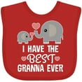 thumbnail image 3 of Inktastic Best Granna Ever Grandchild Boys or Girls Baby Bib, 3 of 4